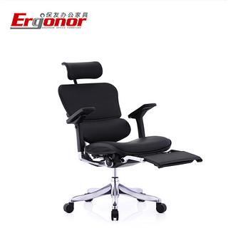 Ergonor 保友办公家具 金豪 精英 人体工学电脑椅 黑色 标配