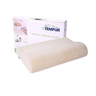 TEMPUR 泰普尔 儿童枕头原装进口记忆棉感温枕芯保护肩颈枕太空慢回弹睡眠枕头 米黄色 儿童枕（40*26*7/4cm）