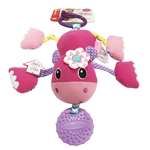 infantino 婴智宝 216185 河马摇铃牙胶