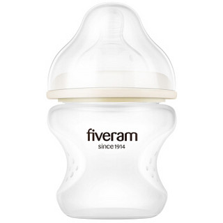 FIVERAMS 五羊 原生硅胶防胀气宽口径婴儿奶瓶 150ml