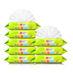 gb好孩子 婴儿湿巾 儿童宝宝湿纸巾 护肤 清洁 橄榄滋养 80片*8包（带盖）