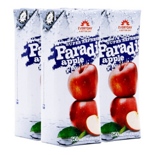 埃及进口 乐源 Paradise 苹果汁 果汁饮料250ml*4瓶