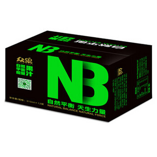 众果 NB 自然平衡 能量果汁 310ml*12罐