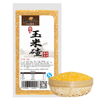  黑土优选 精选玉米碴 380g