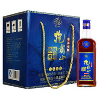 抱龙山牌 绍兴黄酒 半干型 11度 500ml*8瓶 整箱装