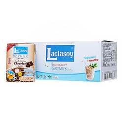 Lactasoy 力大狮 Lactasoy 巧克力味豆奶 125ml*6盒 泰国进口 营养早餐 豆奶 春游饮料饮品