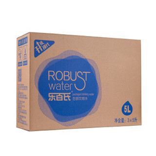 Robust 乐百氏 包装饮用水 5L*3瓶 整箱装