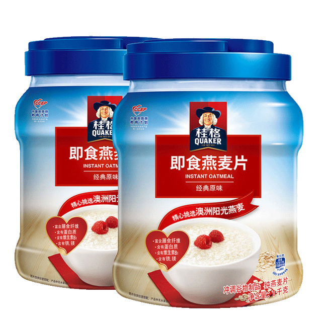 今日必买：桂格 即食燕麦片 2kg 罐装
