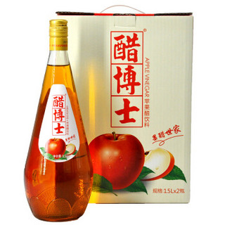 醋博士 苹果醋饮料 1.5L*2瓶 礼盒装