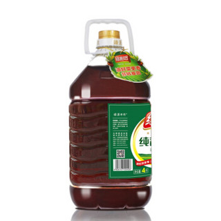 绿源井冈 非转基因 纯香菜籽油 4L