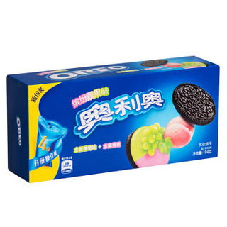 OREO 奥利奥 缤纷双果味夹心饼干 水晶葡萄味+水蜜桃味 194g