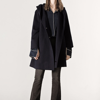 Mo&Co. MA153OVC17 女士连帽中长款羊毛呢大衣