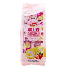 达利园 瑞士卷 草莓味 200g *9件