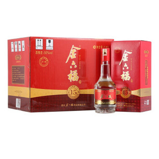 金六福 金典15 50度 白酒 475mL*6瓶 整箱装