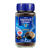 麦斯威尔黑咖啡100g英国进口无糖燃脂健身提神速溶职人学生咖啡粉 *5件