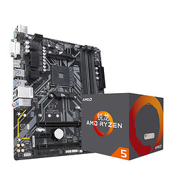 AMD Ryzen 5 2600X CPU+ 技嘉 B450M DS3H