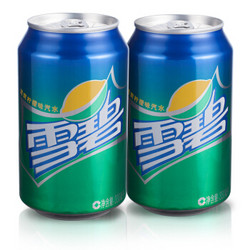 雪碧 Sprite 柠檬味 汽水 碳酸饮料 330ml*6罐 可口可乐公司出品 新老包装随机发货 *5件