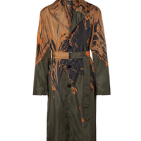 DRIES VAN NOTEN 男士大理石印花风衣