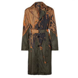 DRIES VAN NOTEN 男士大理石印花风衣