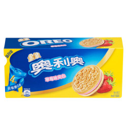 OREO 奥利奥 草莓味 夹心饼干 金装 194g