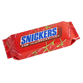 SNICKERS 士力架 花生夹心巧克力 辣味 200g