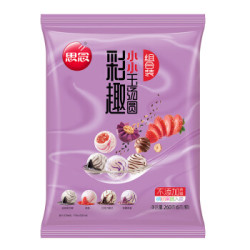 思念 彩趣小小玉汤圆 四合一组合装 甜蜜组合 520g 新包装切换发货 约80只 (蓝莓/草莓/黑芝麻/榛子) *6件