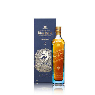 JohnnieWalker 尊尼获加 蓝牌（蓝方）调配苏格兰威士忌酒 狗年限量版 750ml 双杯礼盒