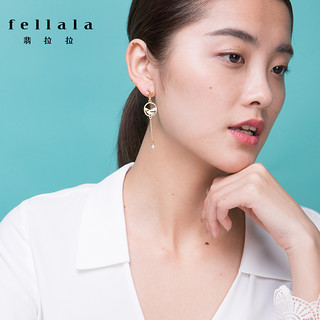 fellala 翡拉拉 窗花系列 18SPR204108 彩晶珐琅耳环