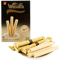哇酥咔（WASUKA）香草味爆浆威化卷（饼干） 印度尼西亚进口 240g *10件
