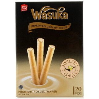 Wasuka 哇酥咔 爆浆威化卷 香草味 240g