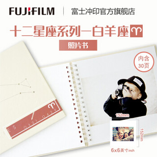 FUJIFILM 富士 4988272 定制照片书 6英寸 正方形 30页 绒面