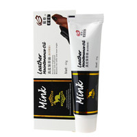 POWCHO 能臣 真皮保养油膏状皮鞋油富含貂油去污上光防霉无色60g