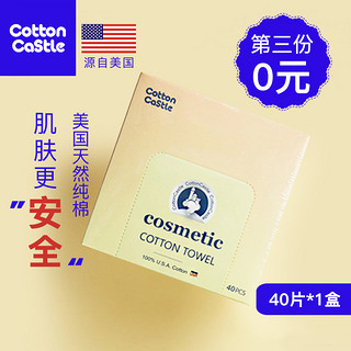 cottoncastle 棉花城堡 宝宝干湿两用巾 (40抽、1包)