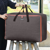 优芬 Youful 双层收纳袋行李搬家袋子 牛津布大号棉被袋打包袋 防水旅行收纳袋100L（紫檀色）