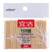 yekee 宜洁 牙签竹制袋装200枚Y-9892