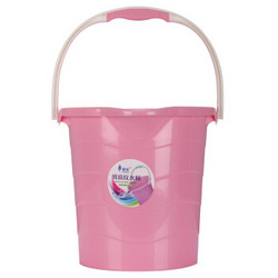 SHUNMEI 顺美 SM-2590 塑料水桶 10L手提式 粉色 *10件