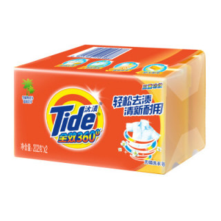 Tide 汰渍 全效360度洗衣皂 202gX2块