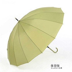 喜禾 纯色直柄晴雨伞 抹茶绿