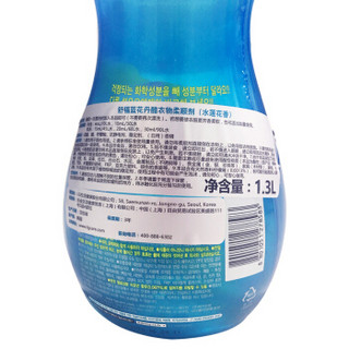 LG 舒福蓝 花丹醋衣物柔顺剂 水莲花香 1.3L