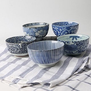 美浓烧 陶瓷餐具 5.1英寸 三个装