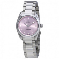 OMEGA 欧米茄 220.10.28.60.60.001 Ladies watch (紫色、圆形、不锈钢)