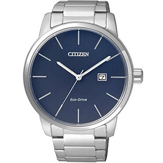 CITIZEN 西铁城 BM6960-56L 男士光动能手表 蓝色 银色