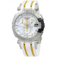 TISSOT 天梭 T-Race T092.417.17.111.00 男款石英表 (圆形、橡胶、珍珠母)
