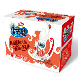 达利园 优先乳 草莓味含乳饮料 500ml*15瓶