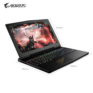 GIGABYTE 技嘉 AORUS X5 V8 15.6英寸游戏笔记本 （i7-8850H、16GB、512GB +1TB、GTX1070、144Hz）