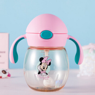 Disney 迪士尼  GX-5892 马尾萌趣学饮杯 莹粉米妮 350ml