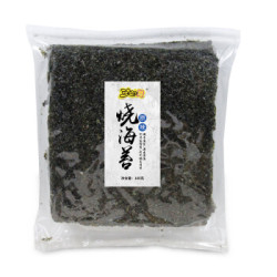 三十二个赞 休闲零食寿司海苔紫菜包饭 原味大片海苔100g/袋 *3件