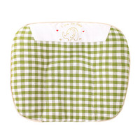 Elepbaby 象宝宝 婴儿定型枕+2个调节柱 绿格 240mmX200mmX30mm