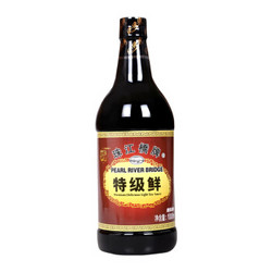 珠江桥牌 特级鲜 酿造酱油 1000ml *11件