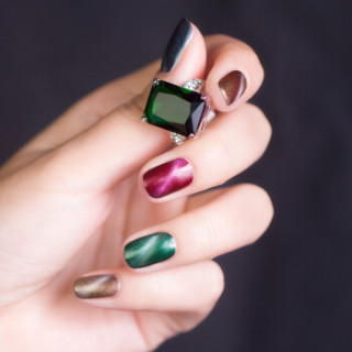 candymoyo膜玉喵星人猫眼甲油套装4ml5瓶